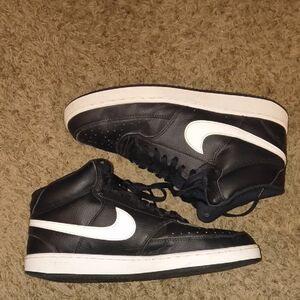 Nike Black and White High-Top Sneakers